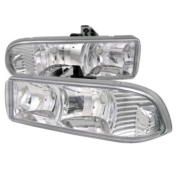 Overtime Housing Headlights for 98 to 04 Chevrolet S10-Blazer- Chrome - 8 x 16 x 17 in. OV3206928 - main